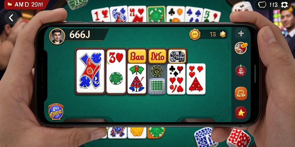 Gameplay seru dalam aplikasi 666J dengan tampilan grafis berkualitas tinggi.