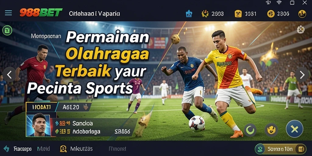 Tampilan gameplay menarik dari 988BET dengan berbagai cabang olahraga.