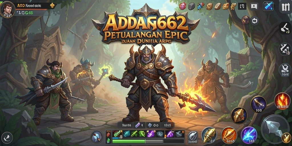 Tangkapan layar menampilkan aksi pertarungan dalam game ARPG ADG62.