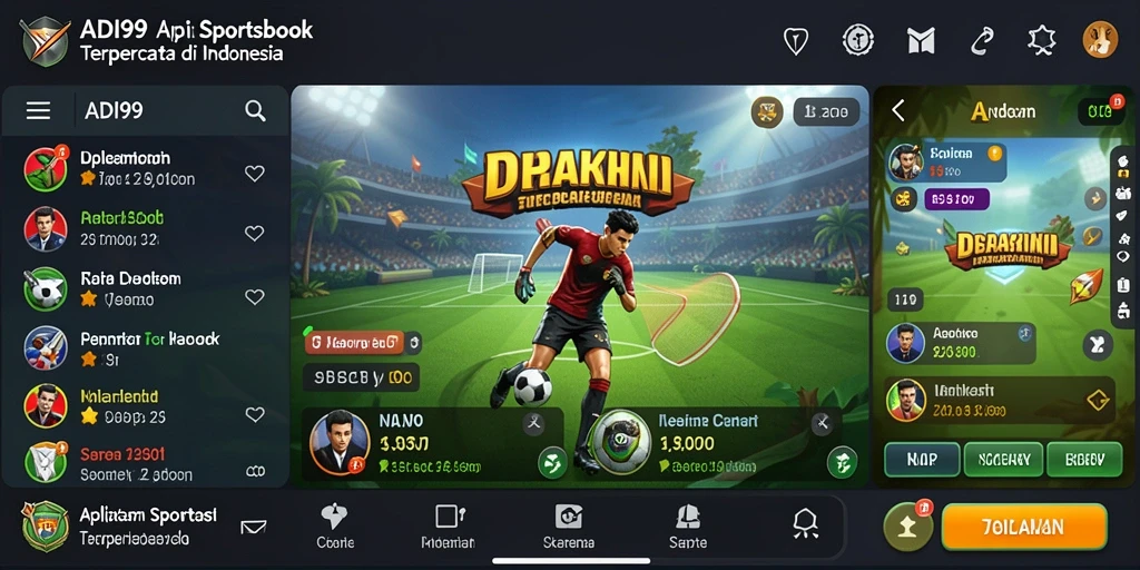 Screenshot utama ADI99 menampilkan tampilan taruhan olahraga yang menarik.