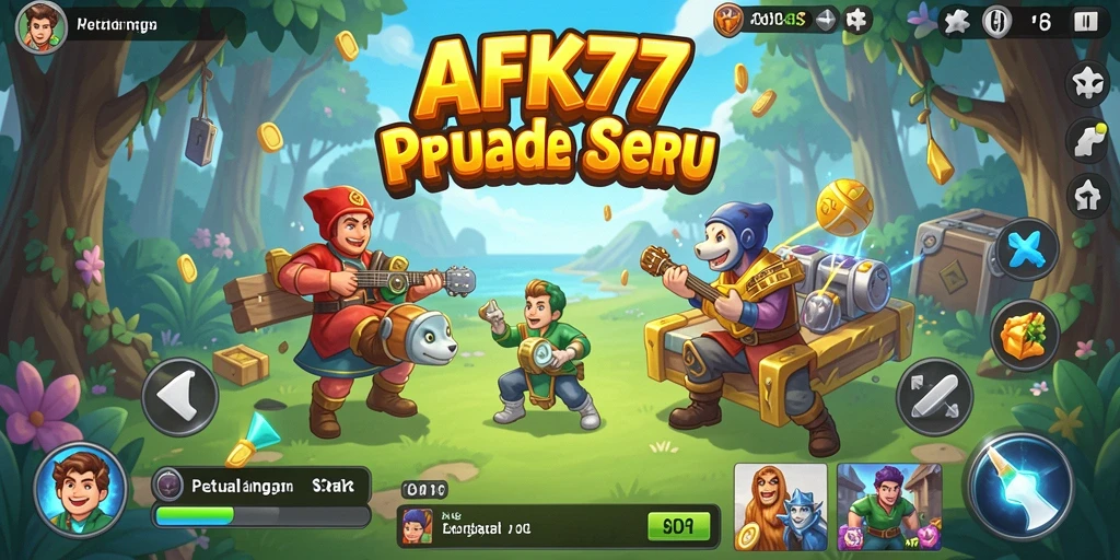 Tampilan gameplay seru dan mendebarkan dari AFK77.