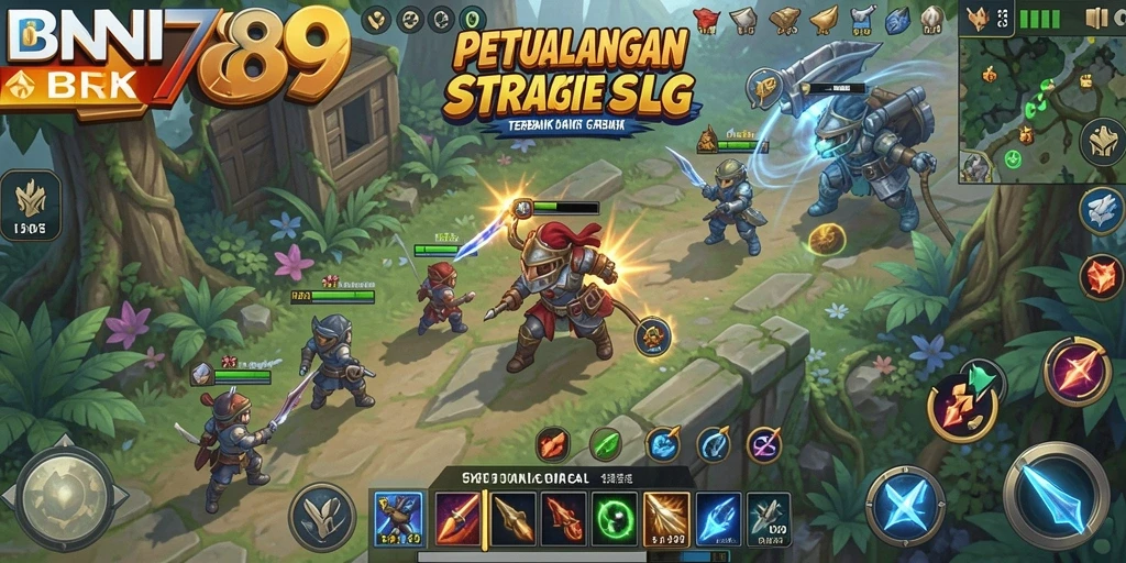 Tampilan screenshot BNI789 menampilkan aksi seru dalam pertempuran strategi.
