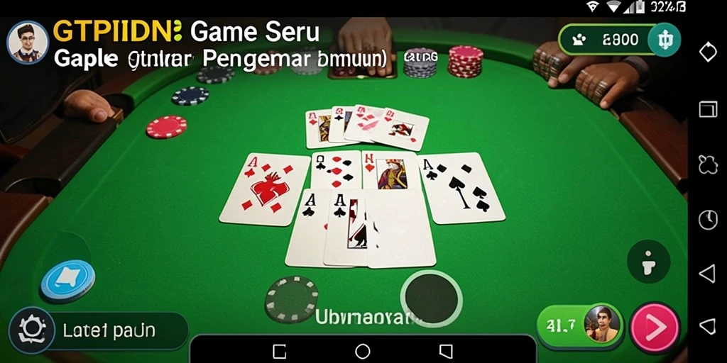 Tampilan seru gameplay GTPIDN yang memikat para pecinta Gaple.