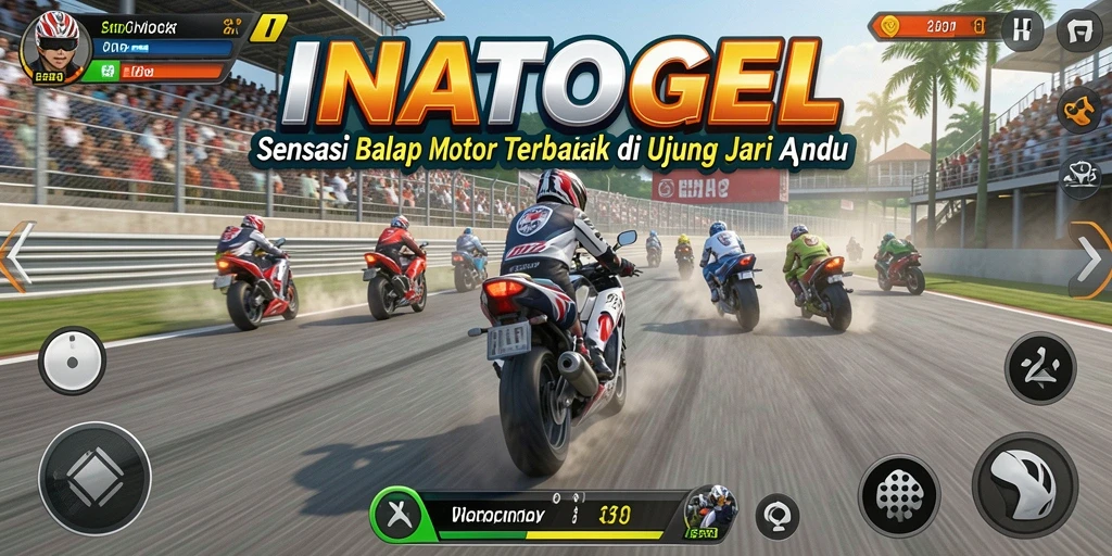 Tampilan menakjubkan balapan motor di INATOGEL.