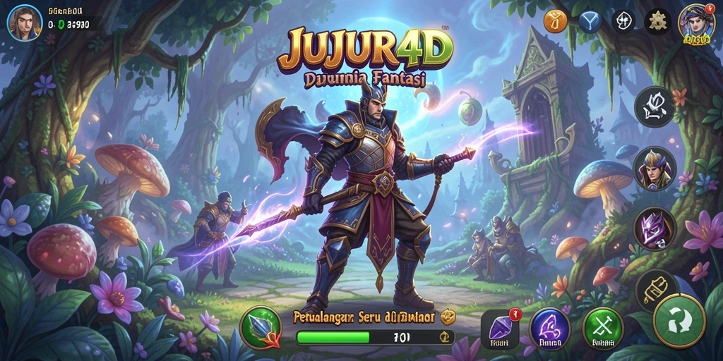 Screenshot gameplay JUJUR4D menampilkan petualangan yang penuh aksi.