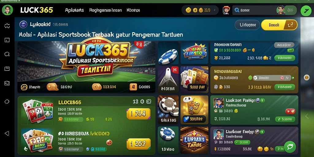 Screenshot gameplay LUCK365 yang menampilkan taruhan olahraga yang menarik.