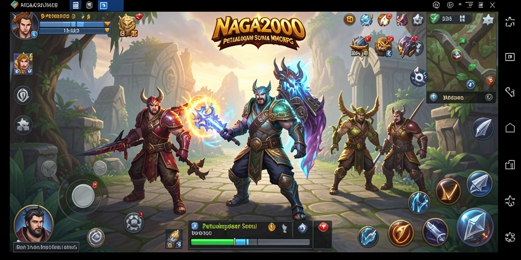 Tampilan menarik dari gameplay <strong>NAGA2000</strong> yang menampilkan pertarungan epik.