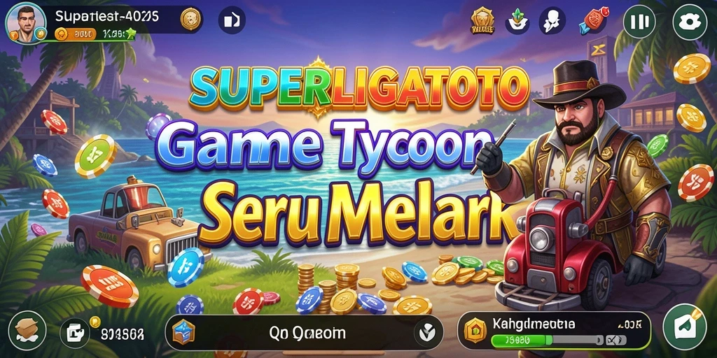 Screenshot gameplay SUPERLIGATOTO menampilkan aksi manajemen tim sepak bola.