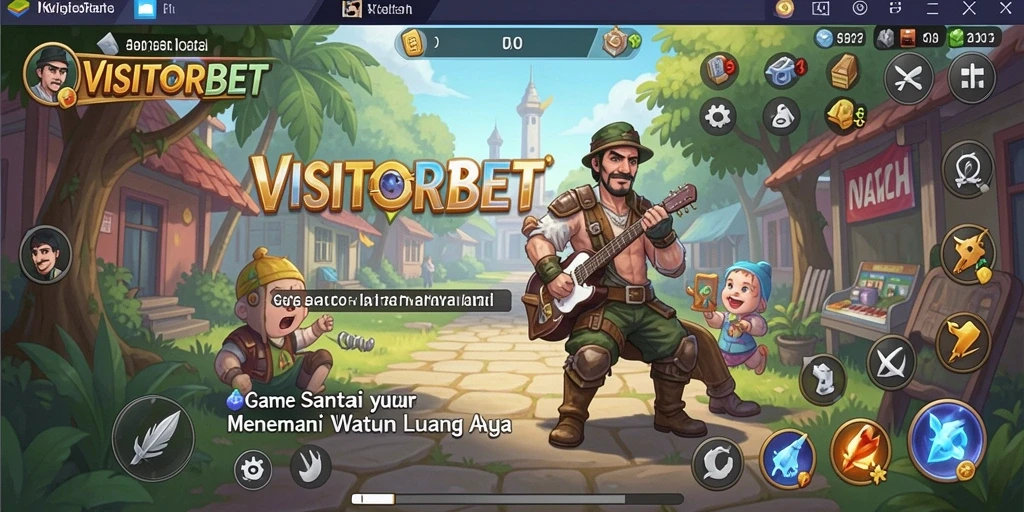 Tampilan gameplay seru dari VISITORBET dengan berbagai tantangan yang menyenangkan.