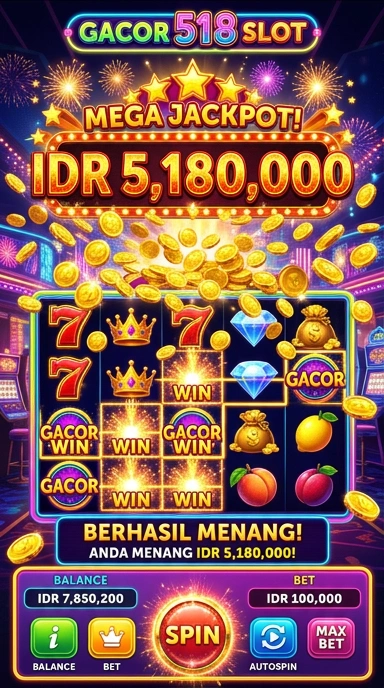Tampilan utama gacor518 yang informatif dan menarik.